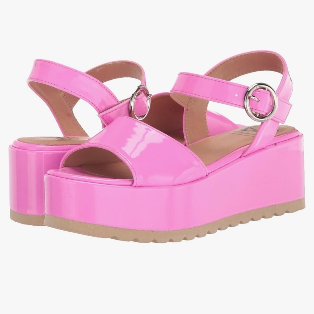 Dirty Laundry Pink Jump Out Platform Sandals
